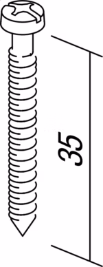 Set Vijakov TEM MODUL 3,5×35 mm – šifra CM18-U