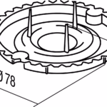 Pokrov Doze Zaščitni TEM MODUL Ø78 mm – šifra DE24-U