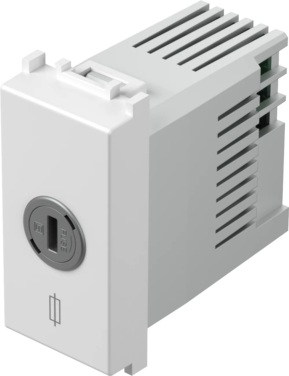 Ohišje Talilne Varovalke TEM MODUL 10A 230V~ 1M – bela mat – šifra EM28MW-U