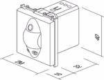 Ir Stikalo TEM MODUL 5A 230V~ 2M – bež sijaj – šifra EM32IW-U