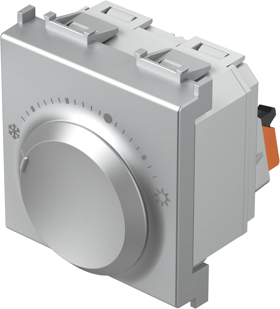 Termostat Ogrevanje TEM MODUL 230V~ 2M – srebrna mat (elox) – šifra EM38ES-U