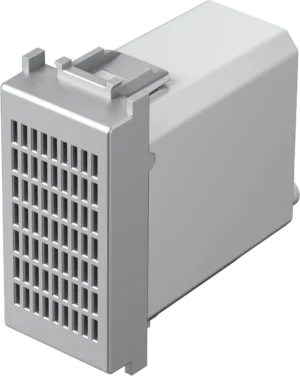 Brenčač TEM MODUL 8VA 12V~ 1M – srebrna mat (elox) – šifra EM91ES-U