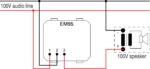 Regulator Glasnosti Za 100V Avdio L TEM MODUL 2M – bela mat – šifra EM95MW-U