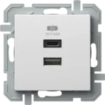 Polnilnik Usb TEM LOGIQ 3,0A 5V – bela sijaj – šifra EQ68PWXO-U