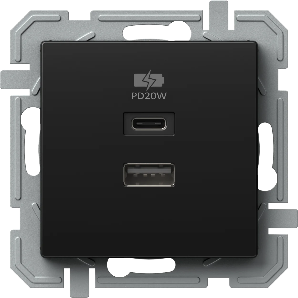 Polnilnik Usb TEM LOGIQ – črna - slika 2