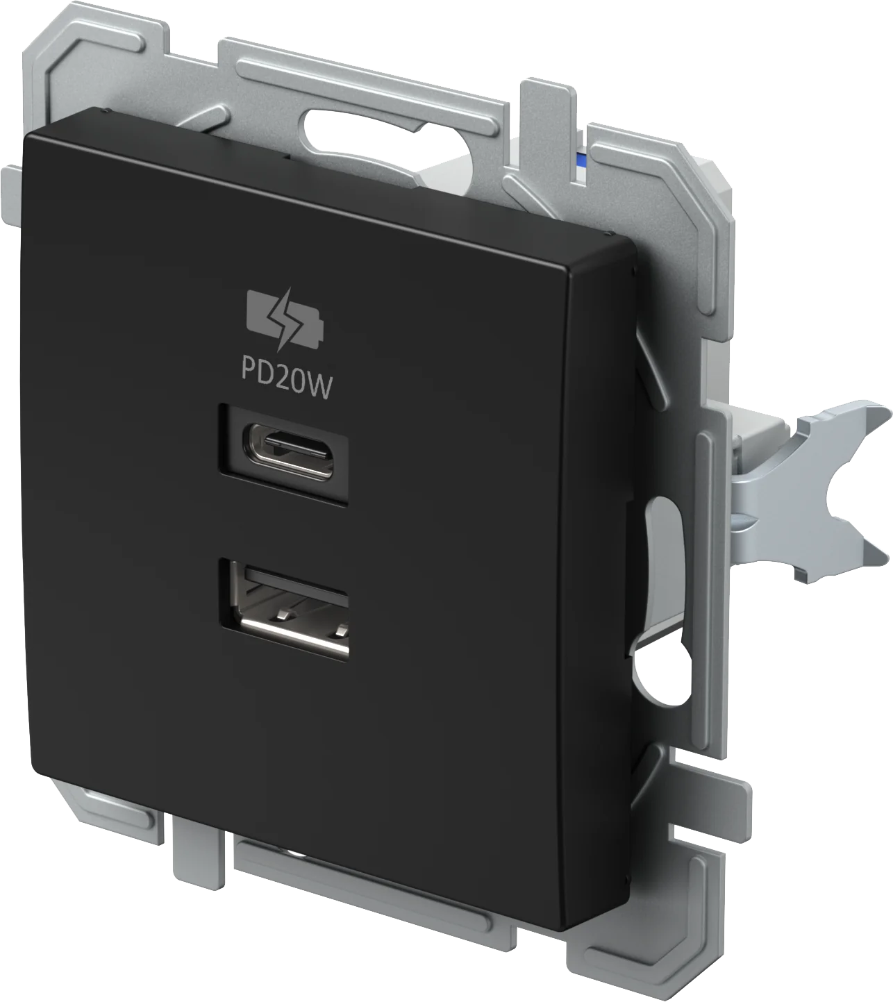 Polnilnik Usb TEM LOGIQ – črna