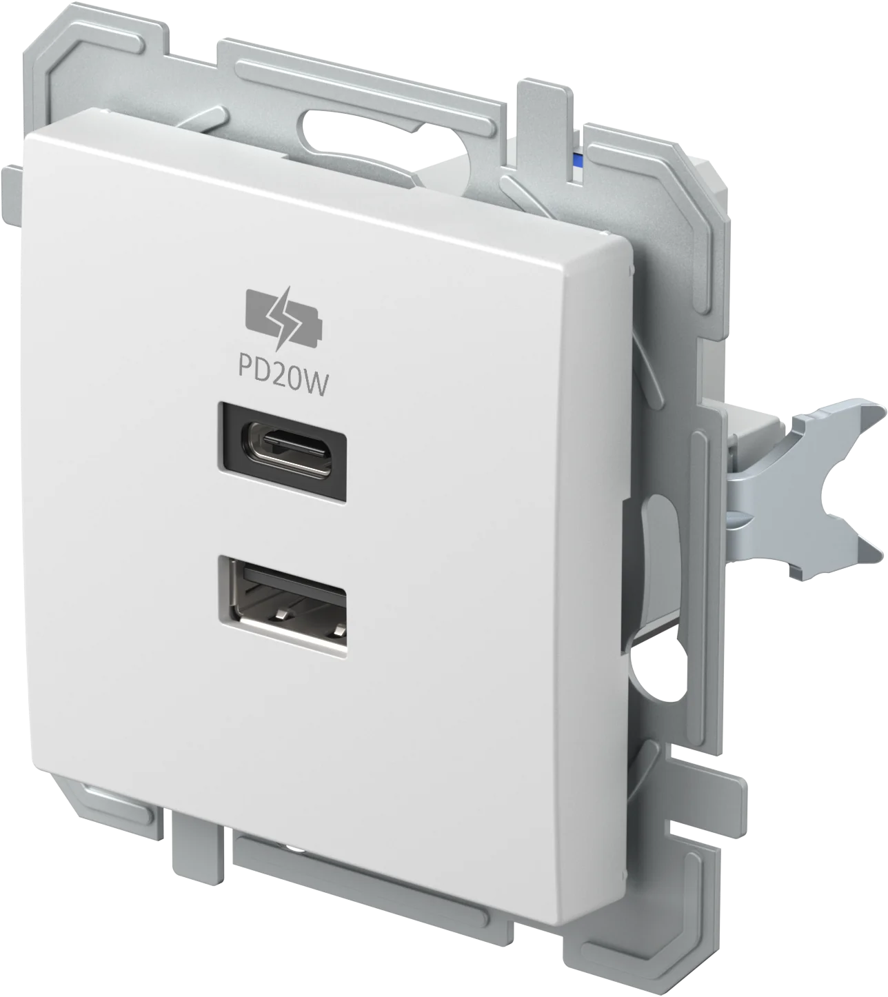 Polnilnik Usb TEM LOGIQ – bela sijaj – šifra EQ69PWXO-U