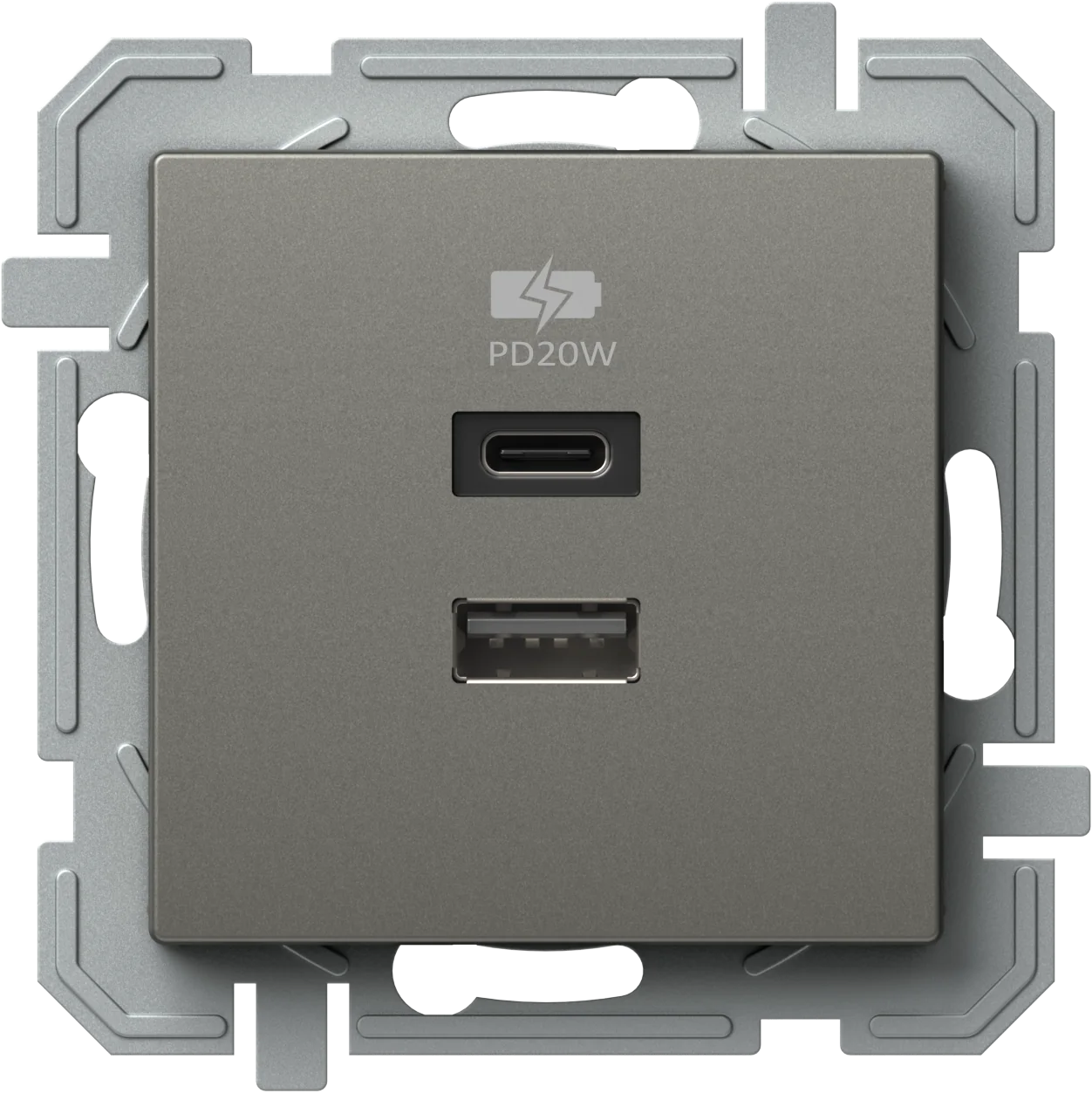 Polnilnik Usb TEM LOGIQ – titan - slika 2