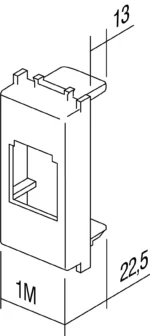 Adapter Pd TEM MODUL 1M – antracit – šifra KM40AT-U