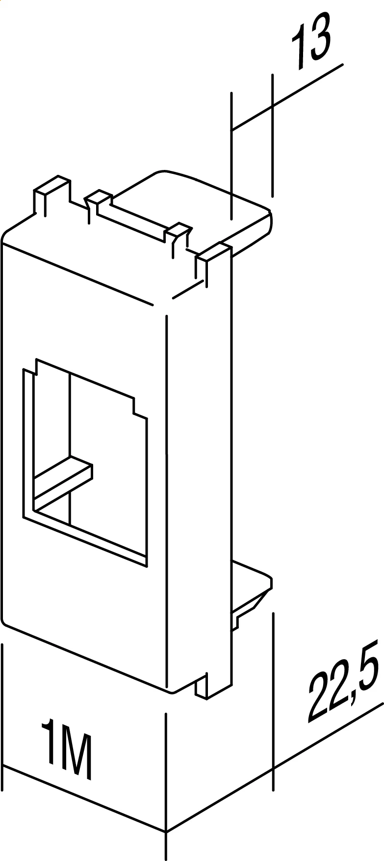 Adapter Pd TEM MODUL 1M – antracit - slika 3