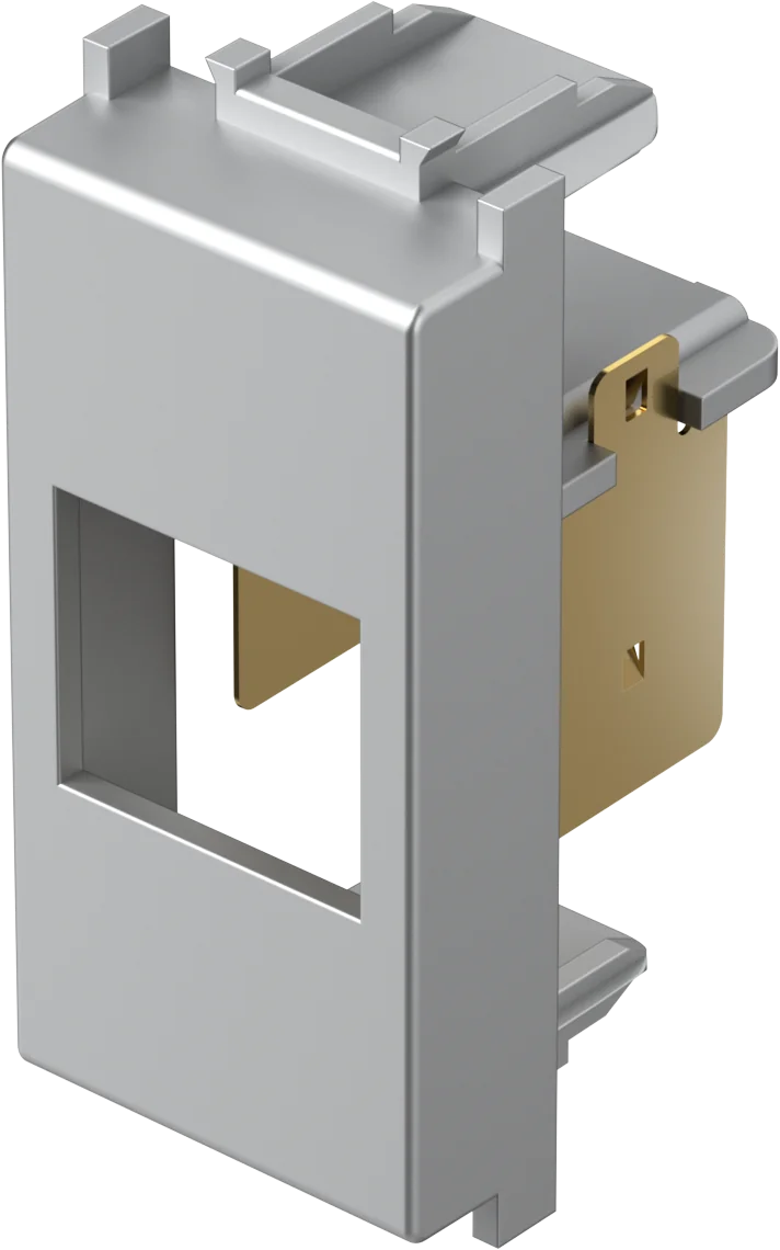 Adapter Lk TEM MODUL 1M – srebrna mat (elox)