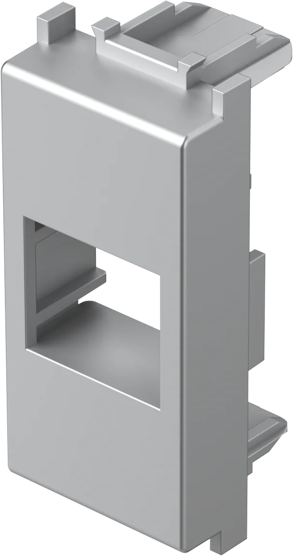 Adapter R&M TEM MODUL 1M – srebrna mat (elox) – šifra KM46ES-U