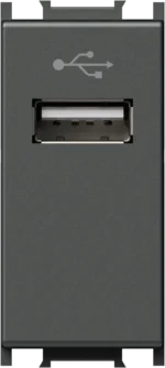 Vtičnica Usb TEM MODUL 1M – antracit – šifra KM51AT-U