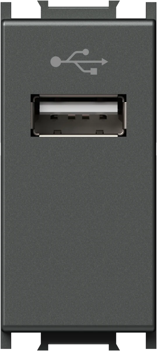 Vtičnica Usb TEM MODUL 1M – antracit - slika 2