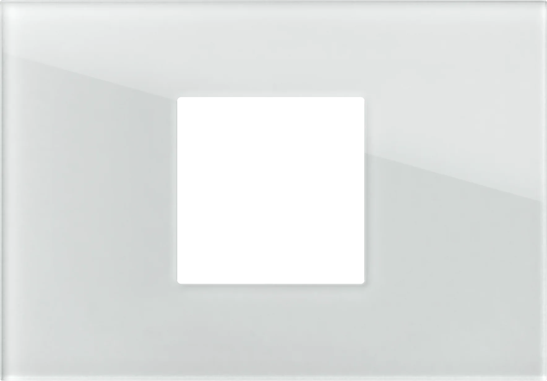Okvir Edge TEM MODUL 3M – bela (steklo) (izvedba M)