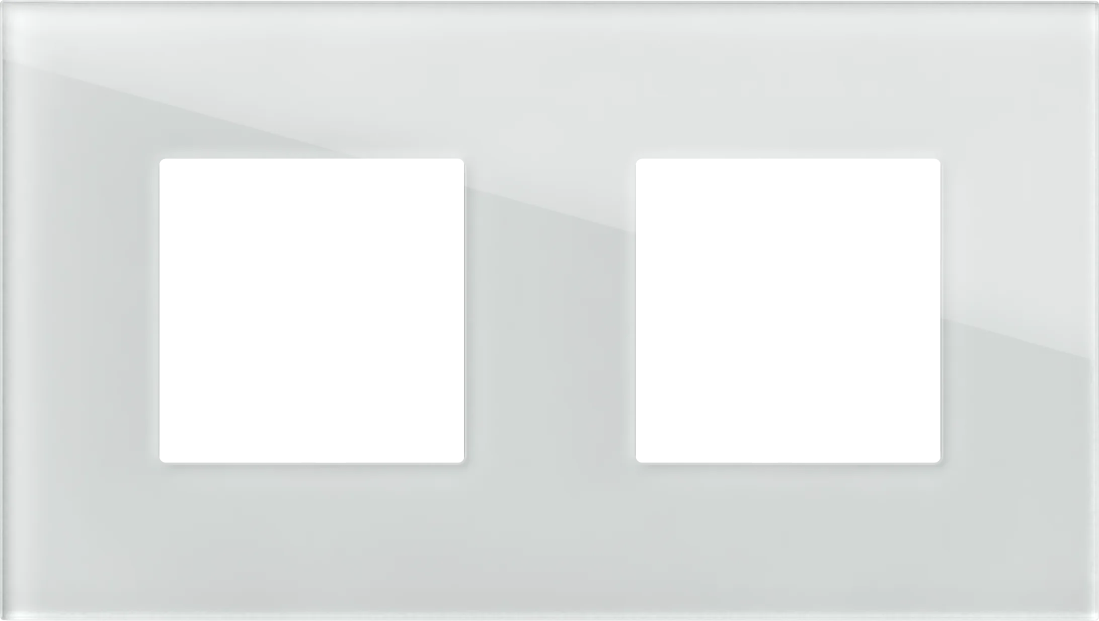Okvir Edge TEM MODUL 2M – bela (steklo) (izvedba M)