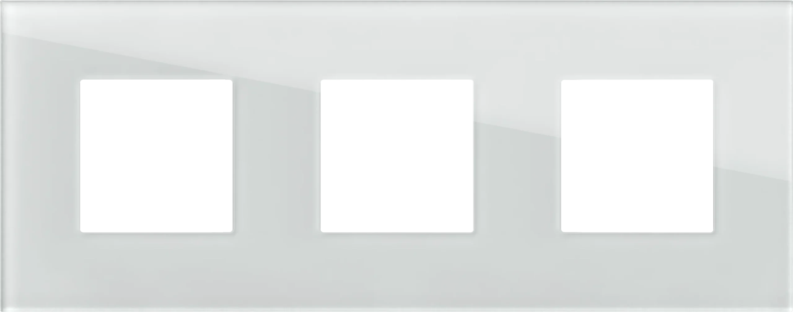 Okvir Edge TEM MODUL 2M – bela (steklo) (izvedba M)