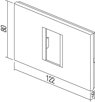 Okvir Line TEM MODUL 3M – antracit - slika 2