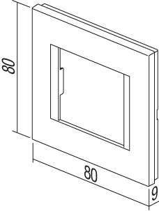 Okvir Line TEM MODUL 2M – modra mat - slika 2