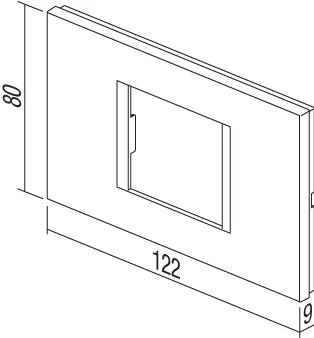 Okvir Line TEM MODUL 3M – bela mat - slika 2