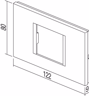 Okvir Line TEM MODUL 3M – kamen bela - slika 2