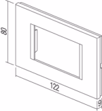 Okvir Line TEM MODUL 3M – črna mat (soft touch) – šifra OL30SB-U