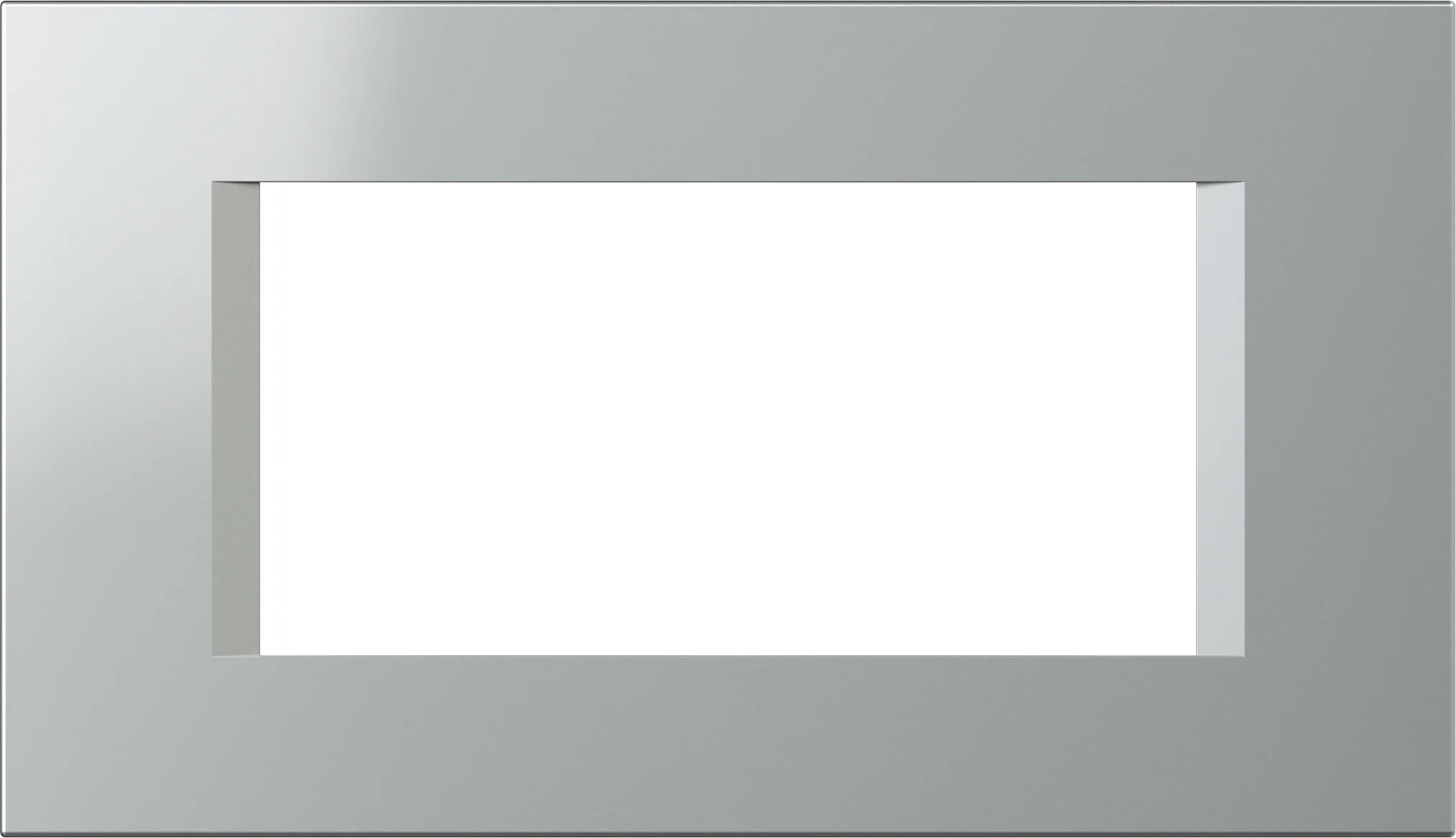 Okvir Line TEM MODUL 4M – srebrna mat (elox)