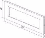 Okvir Line TEM MODUL 7M – črna mat (soft touch) – šifra OL70SB-U