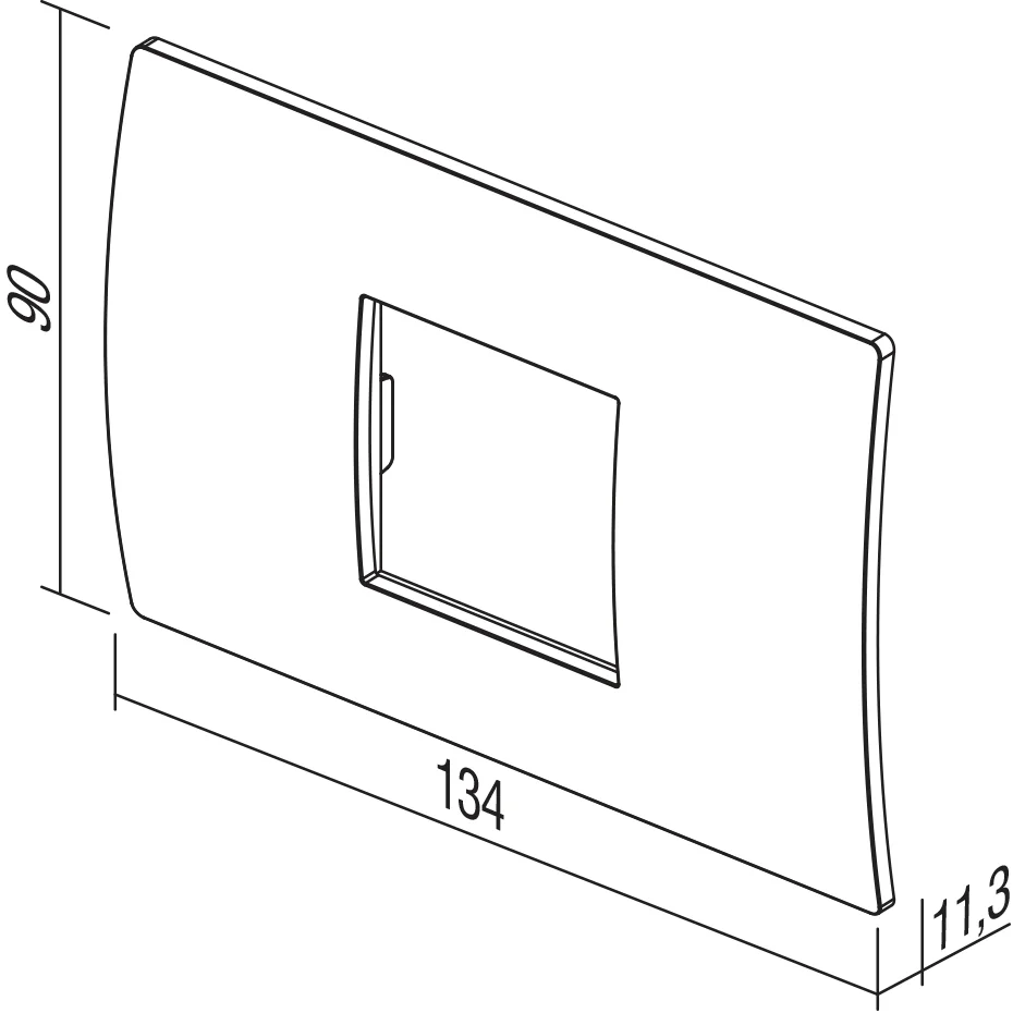 Okvir Pure TEM MODUL 3M – oreh - slika 2
