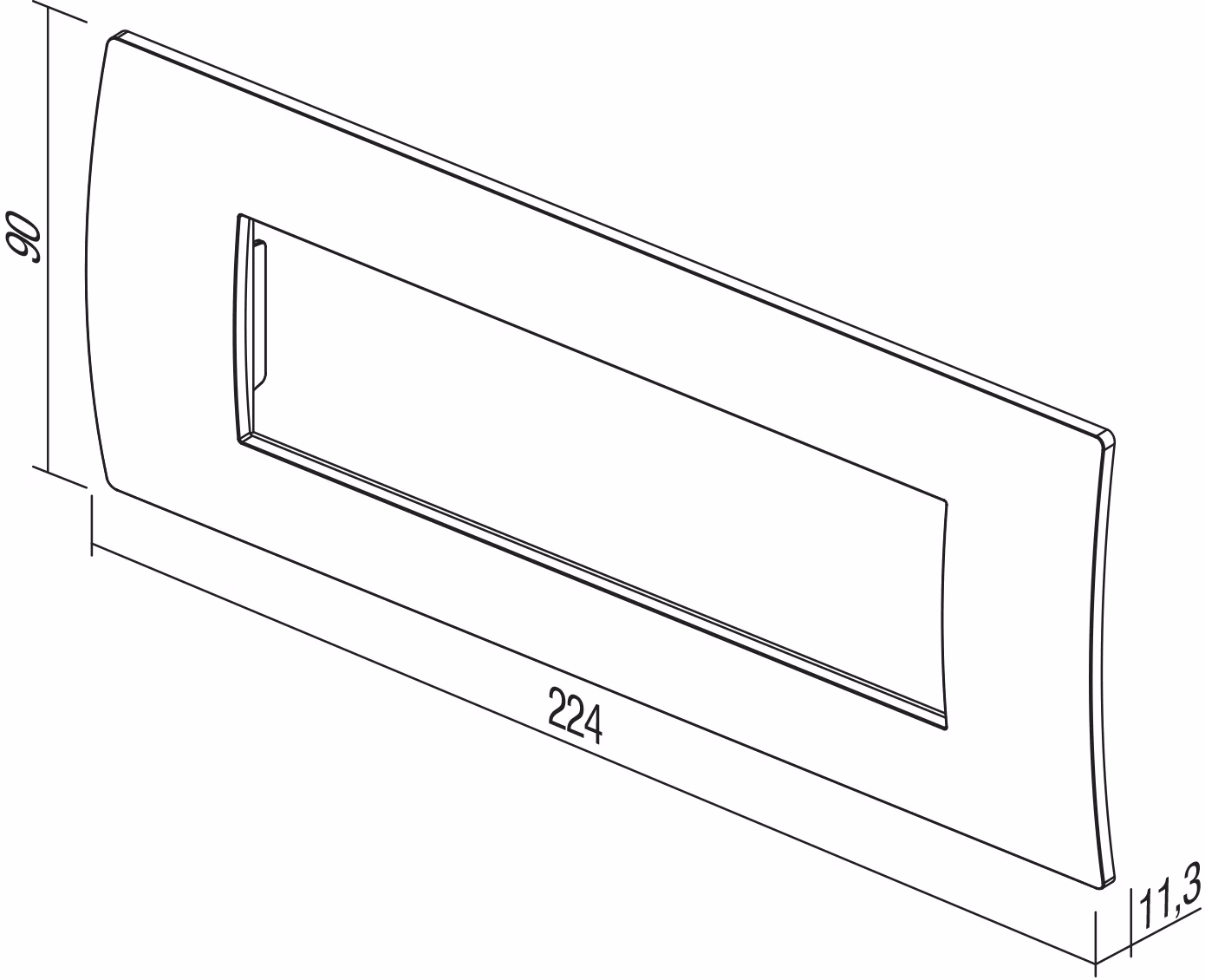 Okvir Pure TEM MODUL 7M – oreh - slika 2