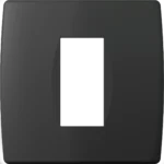 Okvir Soft TEM MODUL 1/2M – črna mat (soft touch) – šifra OS10SB-U