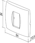 Okvir Soft TEM MODUL 1/2M – wenge – šifra OS10WE-U