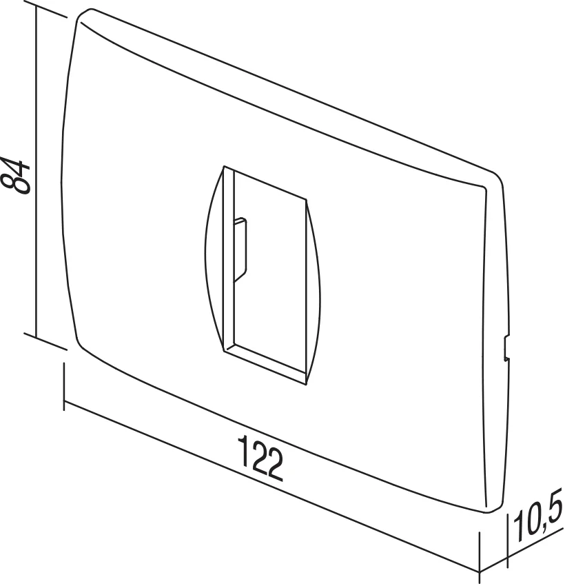 Okvir Soft TEM MODUL 3M – antracit - slika 2