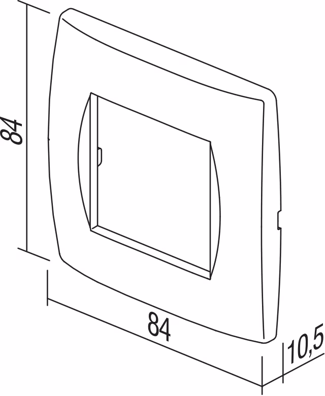 Okvir Soft TEM MODUL 2M – antracit - slika 2