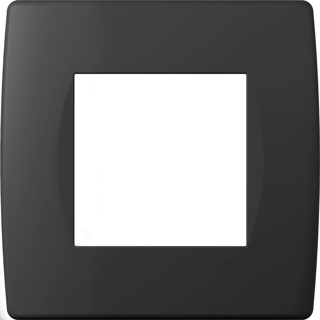 Okvir Soft TEM MODUL 2M – črna mat (soft touch)