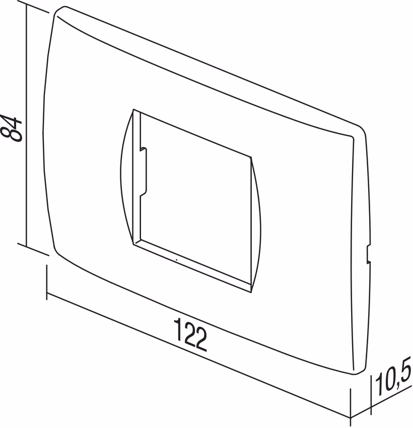 Okvir Soft TEM MODUL 3M – antracit - slika 2