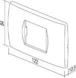 Okvir Soft TEM MODUL 2/3M – wenge – šifra OS23WE-U