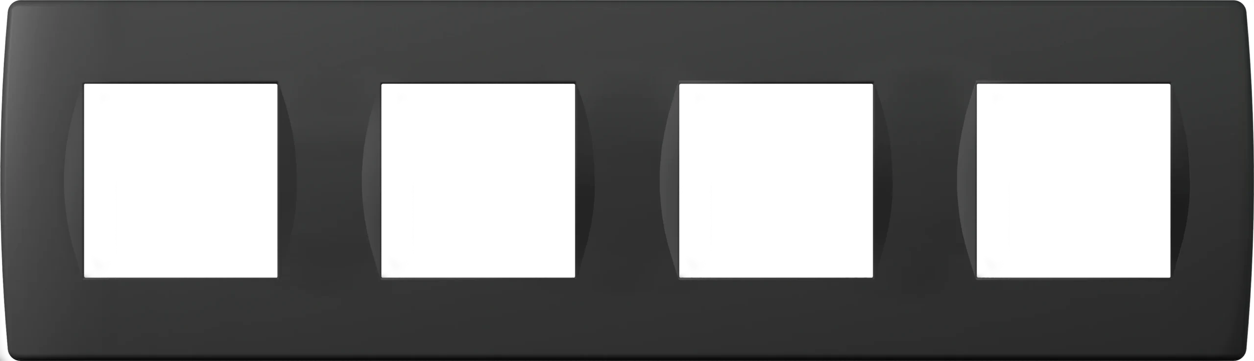 Okvir Soft TEM MODUL 2M – črna mat (soft touch)