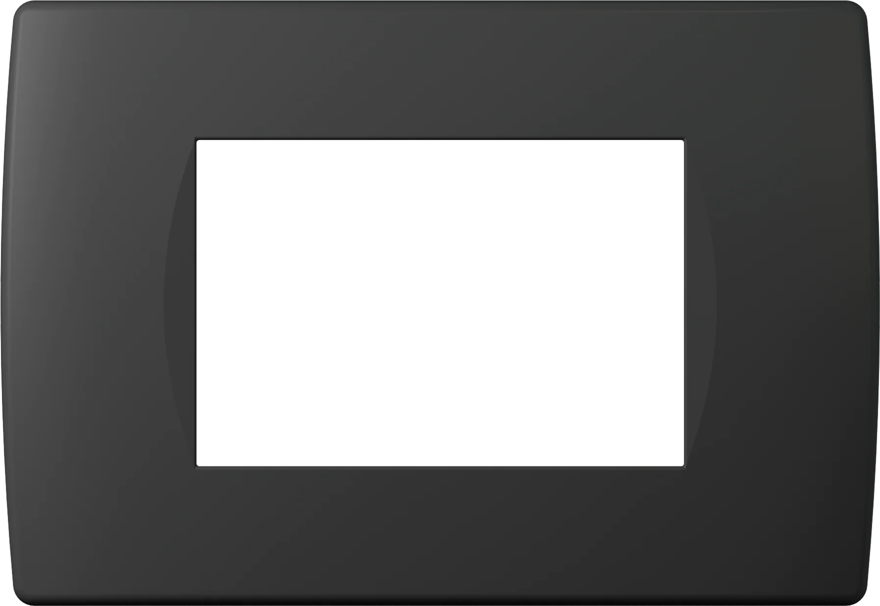 Okvir Soft TEM MODUL 3M – črna mat (soft touch)