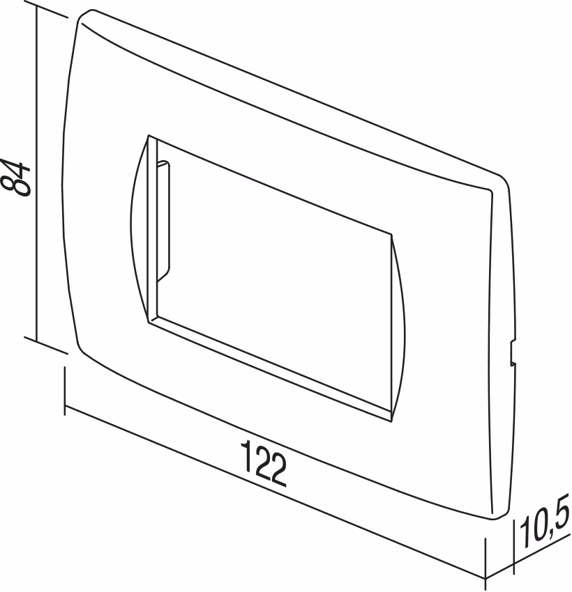 Okvir Soft TEM MODUL 3M – oreh - slika 2