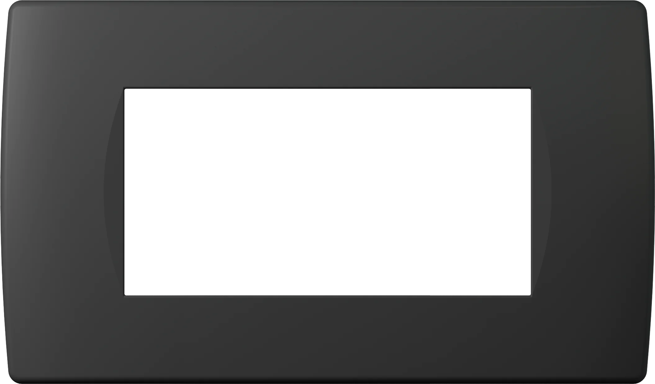 Okvir Soft TEM MODUL 4M – črna mat (soft touch)