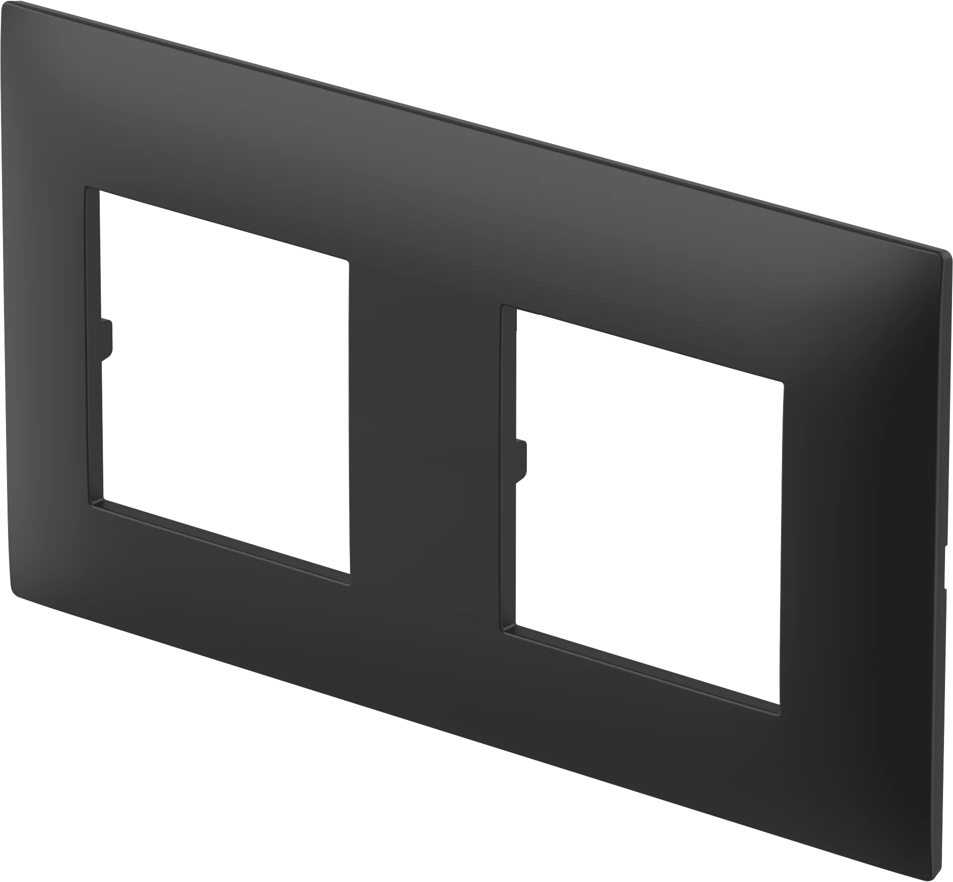 Okvir Thin TEM MODUL 2M – črna mat (soft touch)