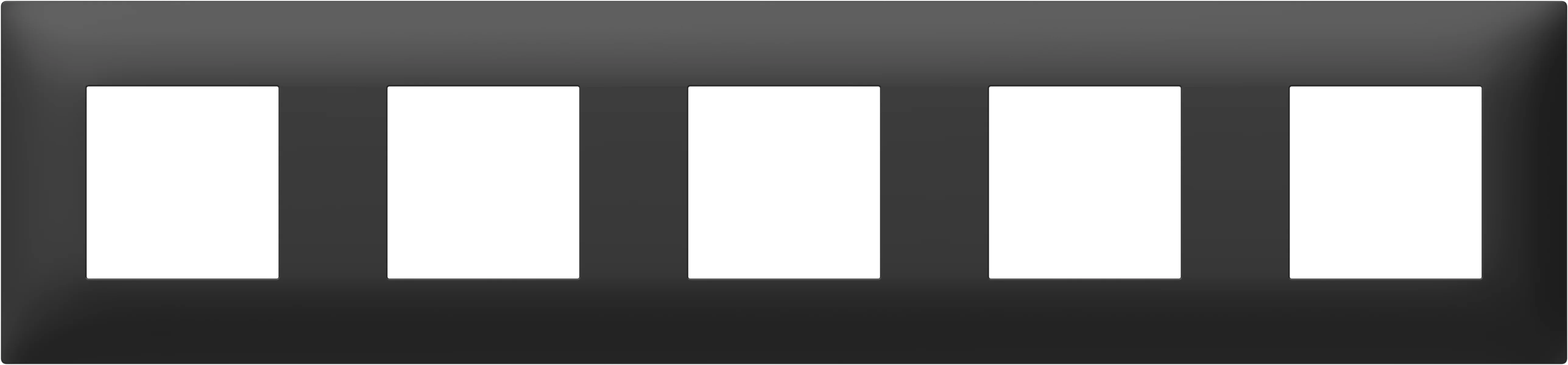 Okvir Thin TEM MODUL 2M – črna mat (soft touch) - slika 2