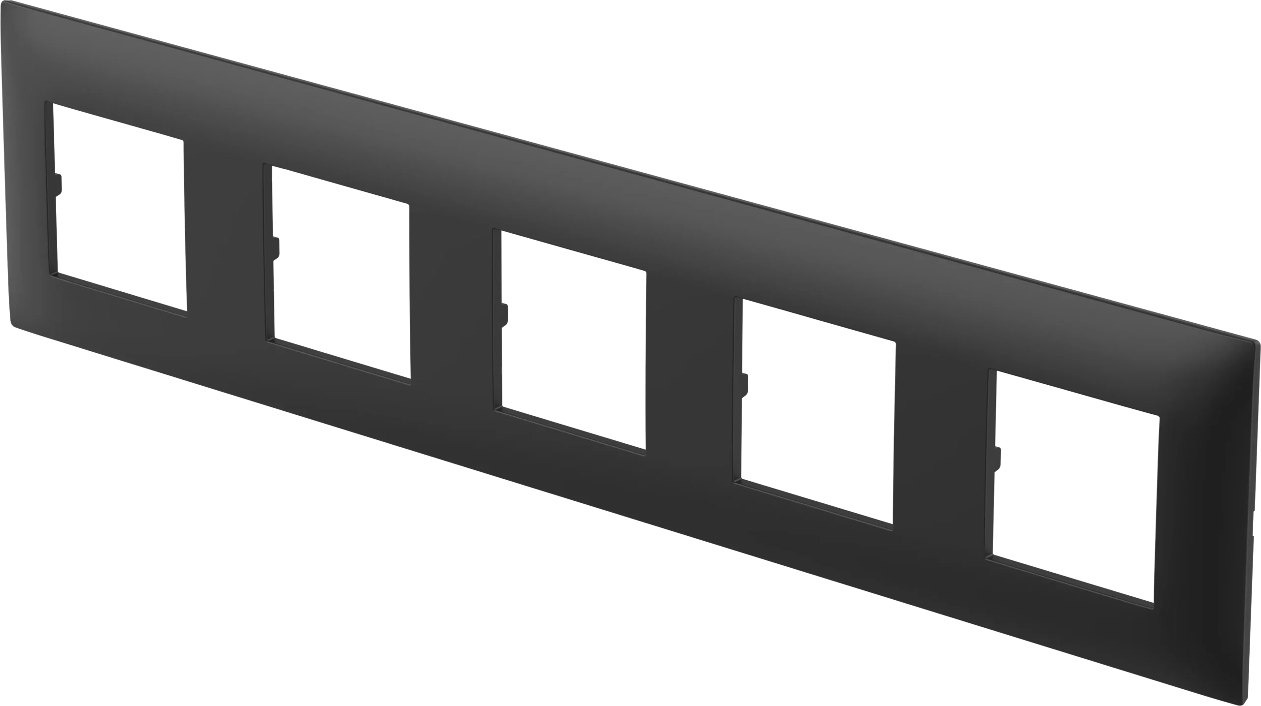 Okvir Thin TEM MODUL 2M – črna mat (soft touch)