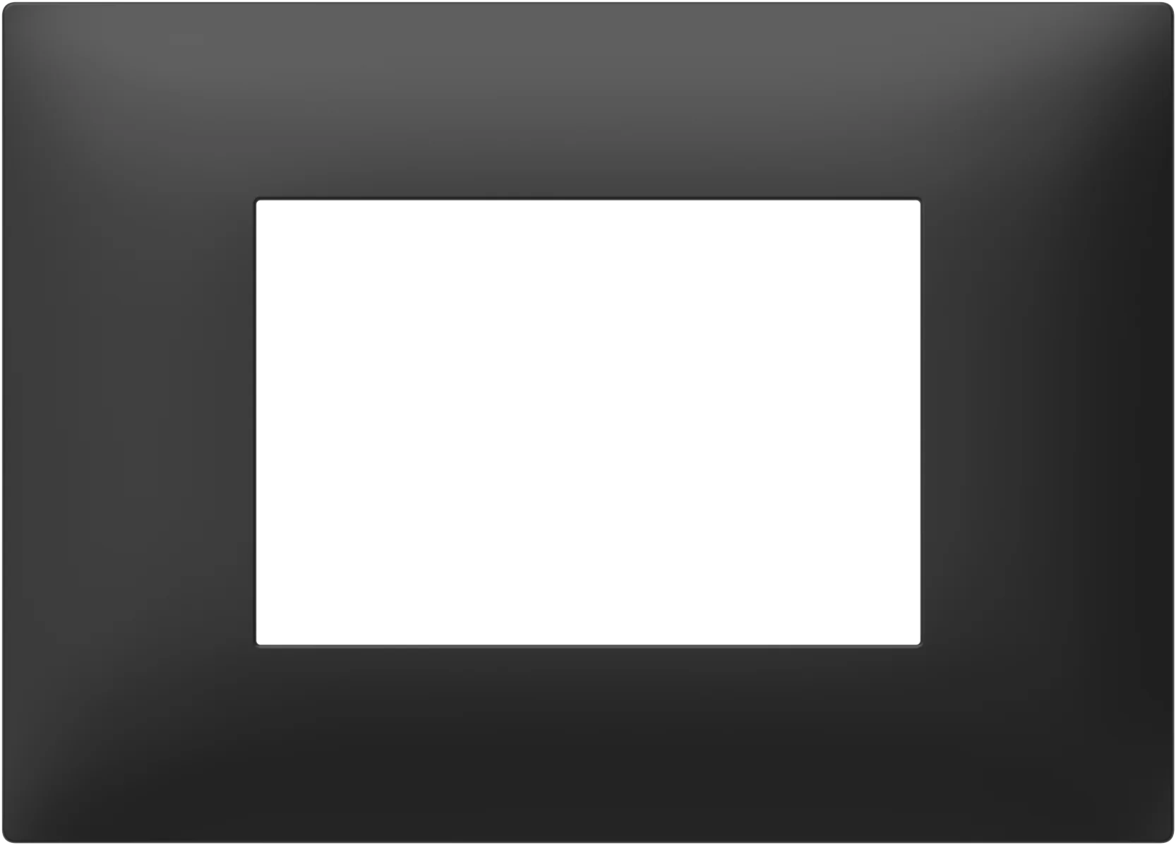 Okvir Thin TEM MODUL 3M – črna mat (soft touch) - slika 2