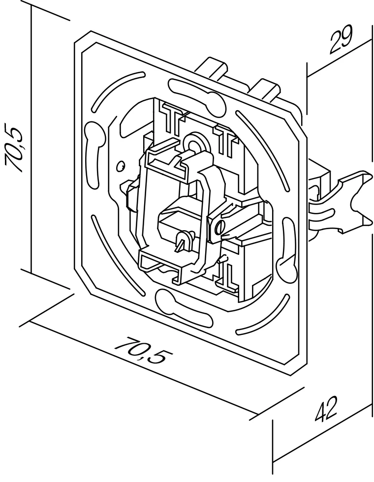 Stikalo Enopolno TEM EKONOMIK 10AX 250V~ - slika 2