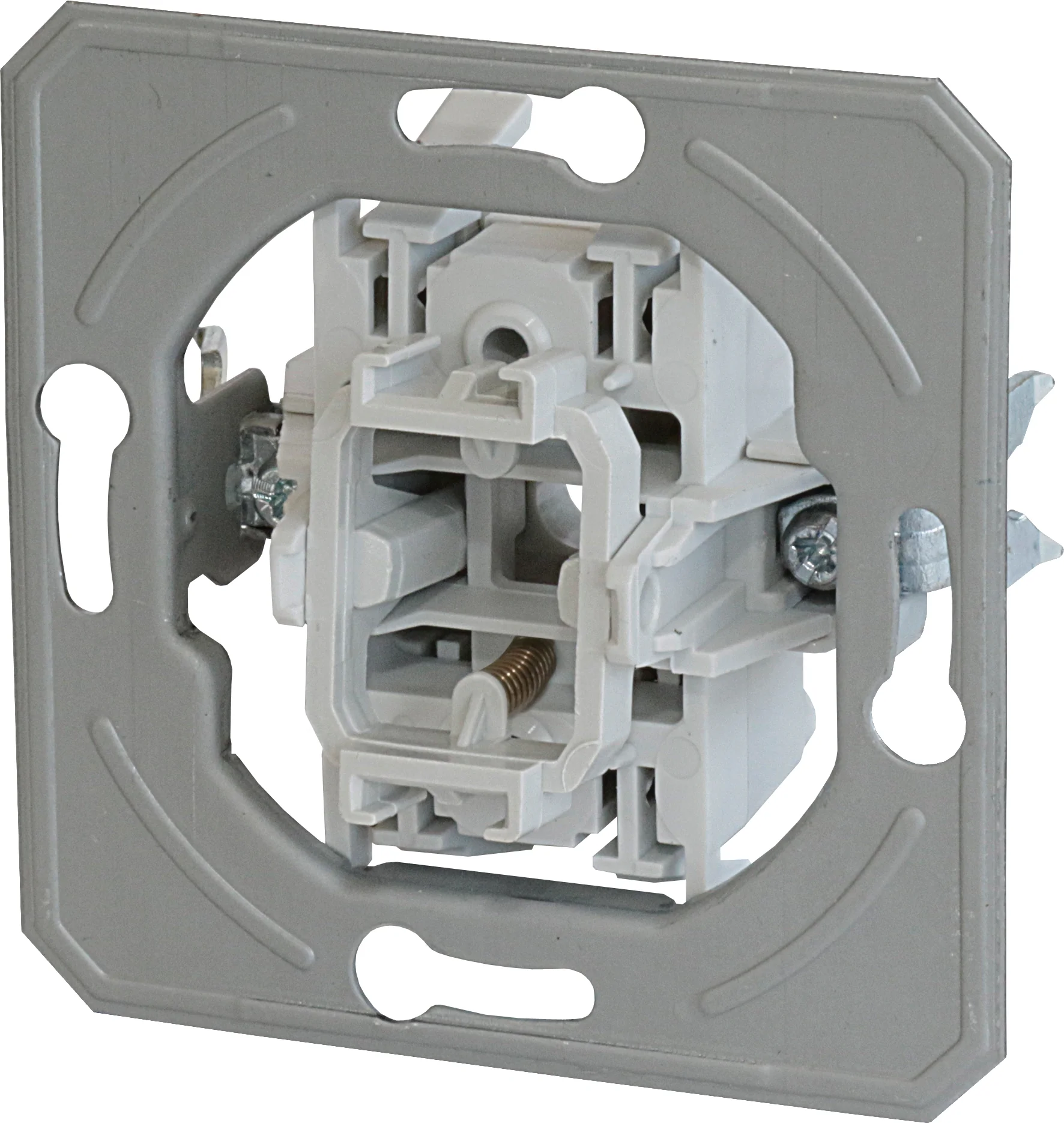 Tipkalo Enopolno TEM EKONOMIK 10A 250V~ – srebrna mat (elox)