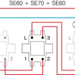 Podometno Stikalo Križno TEM EKONOMIK 10AX 250V~ – šifra SE70-U