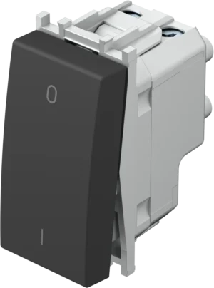 Stikalo Dvopolno TEM MODUL 16AX 250V~ 1M – črna mat (soft touch) (simbol: stikalo na poteg) – šifra SM20SBNT03-U