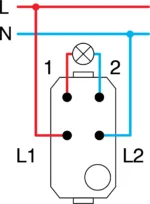 Stikalo Dvopolno TEM MODUL 16AX 250V~ 1M – šifra SM20-P